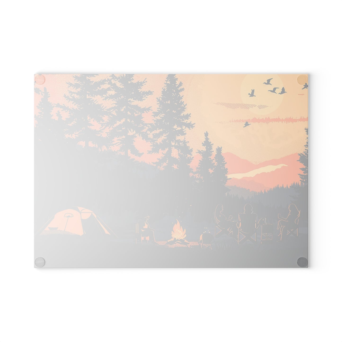 Campfire Cutting Board – Perfect Gift for Camping Lovers & Outdoor Chefs