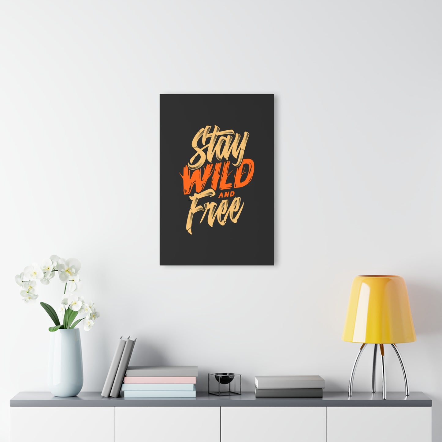 Stay Wild and Free Acrylic Print - Adventure Quote Wall Art, Bold Outdoor Home Decor