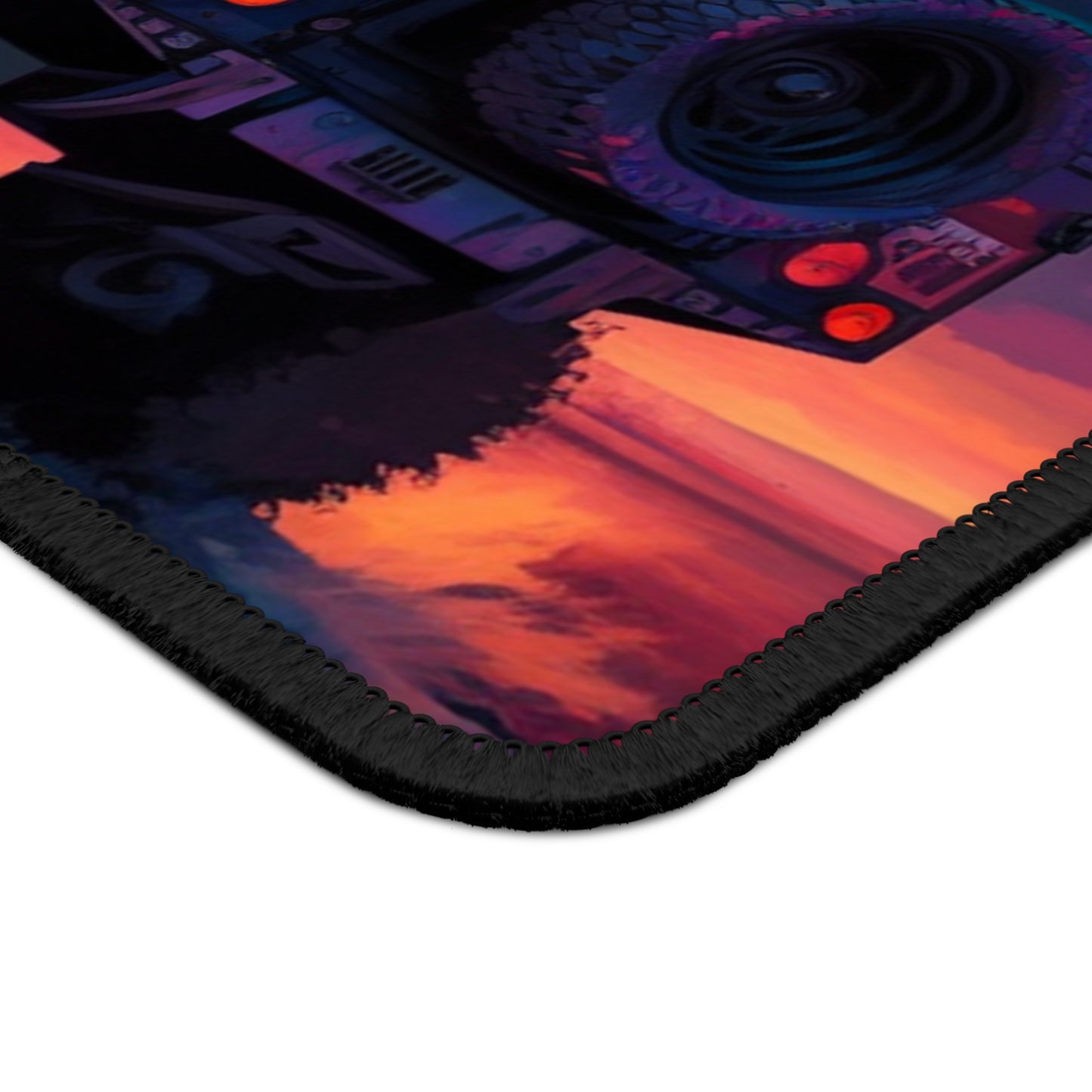 Sunset Overland Adventure Mouse Pad - Cozy Nature Desk Decor with Freedom on the Road