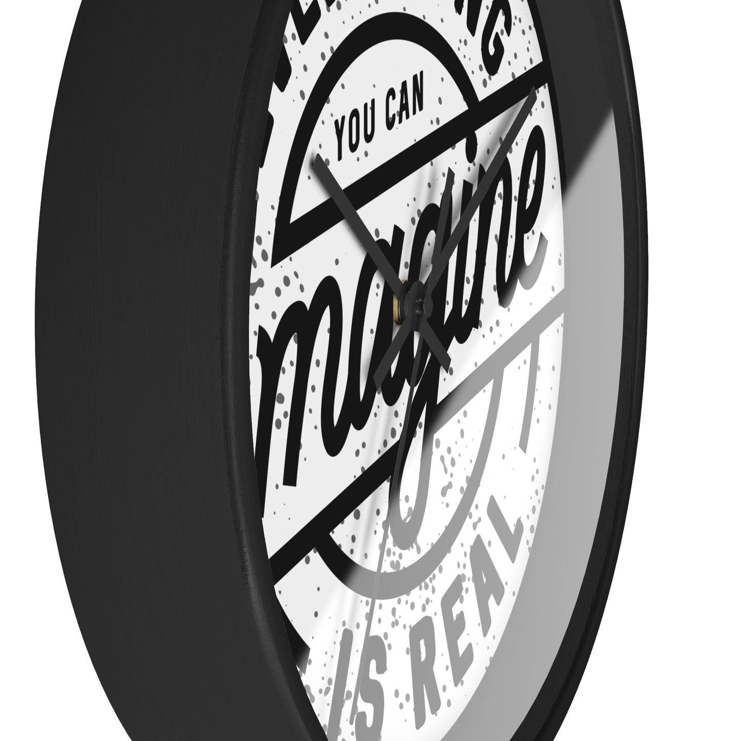 Everything You Could Imagine Is Real – Retro Adventure Wall Clock, Inspirational Quote