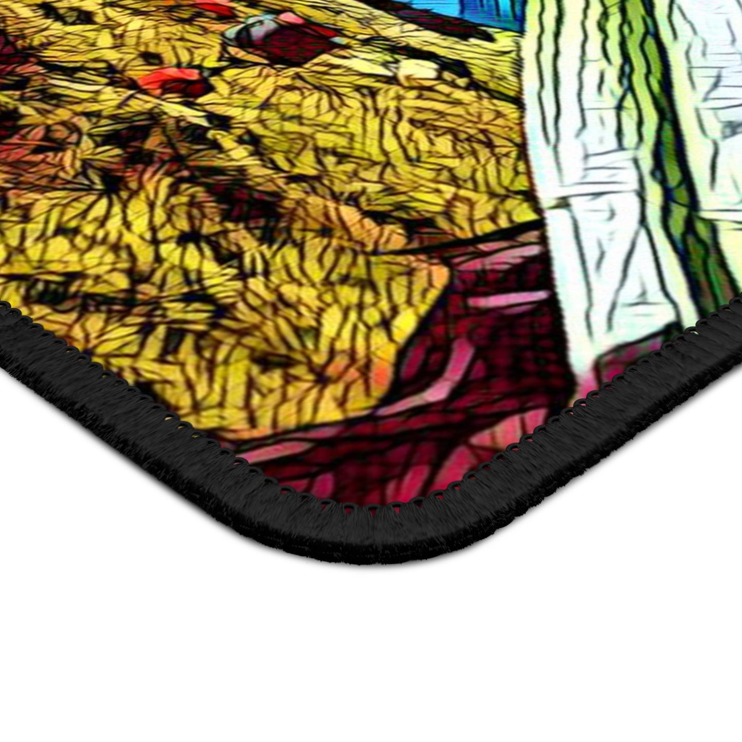 Mountain View Camping Mouse Pad - Cozy Nature Desk Decor Inspired by Quiet Outdoor Moments