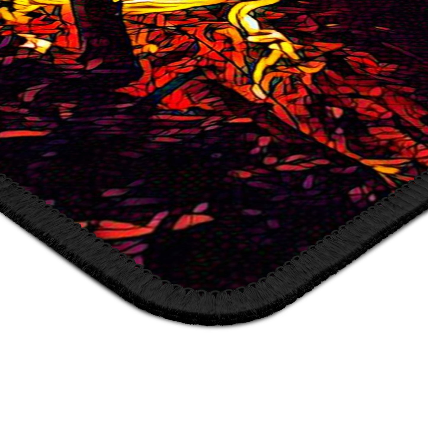 Campfire Glow Mouse Pad - Cozy Outdoor Desk Decor Inspired by Warm Night Moments