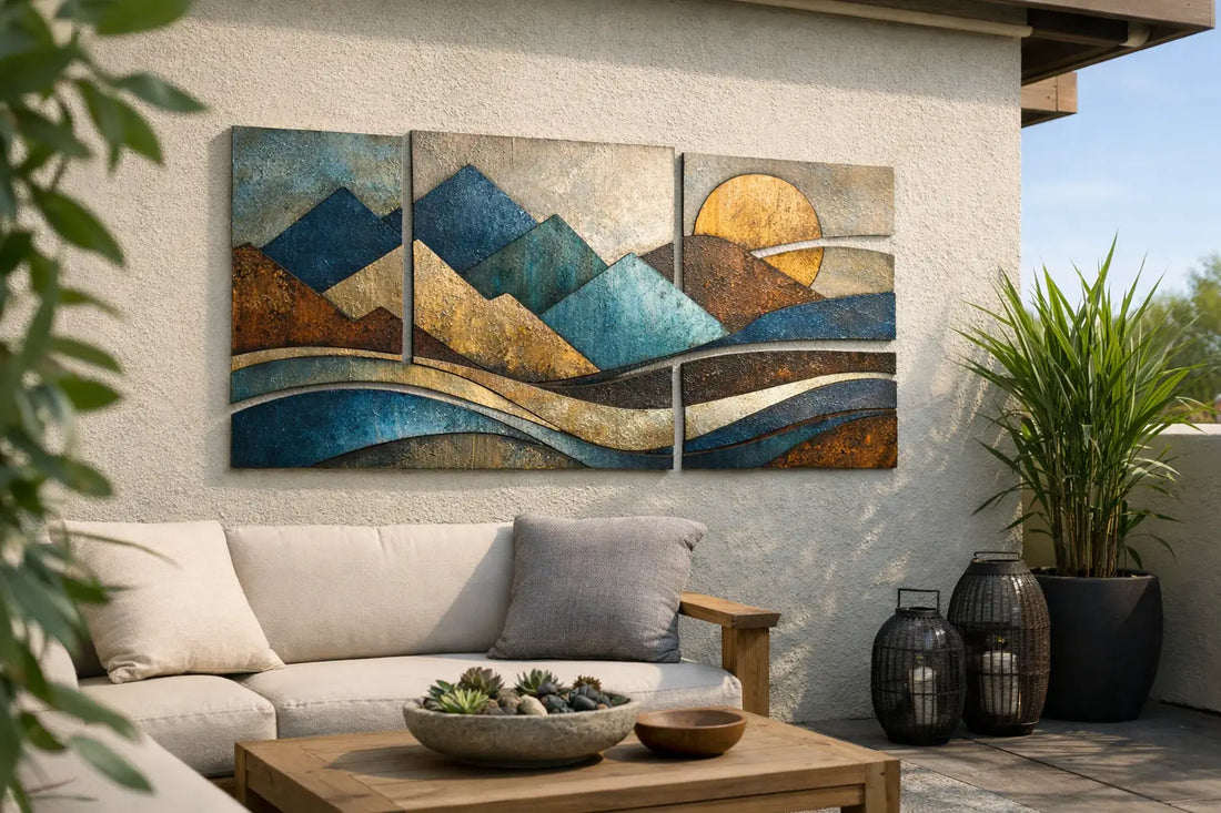 A Guide to Outdoor Wall Art That Lasts