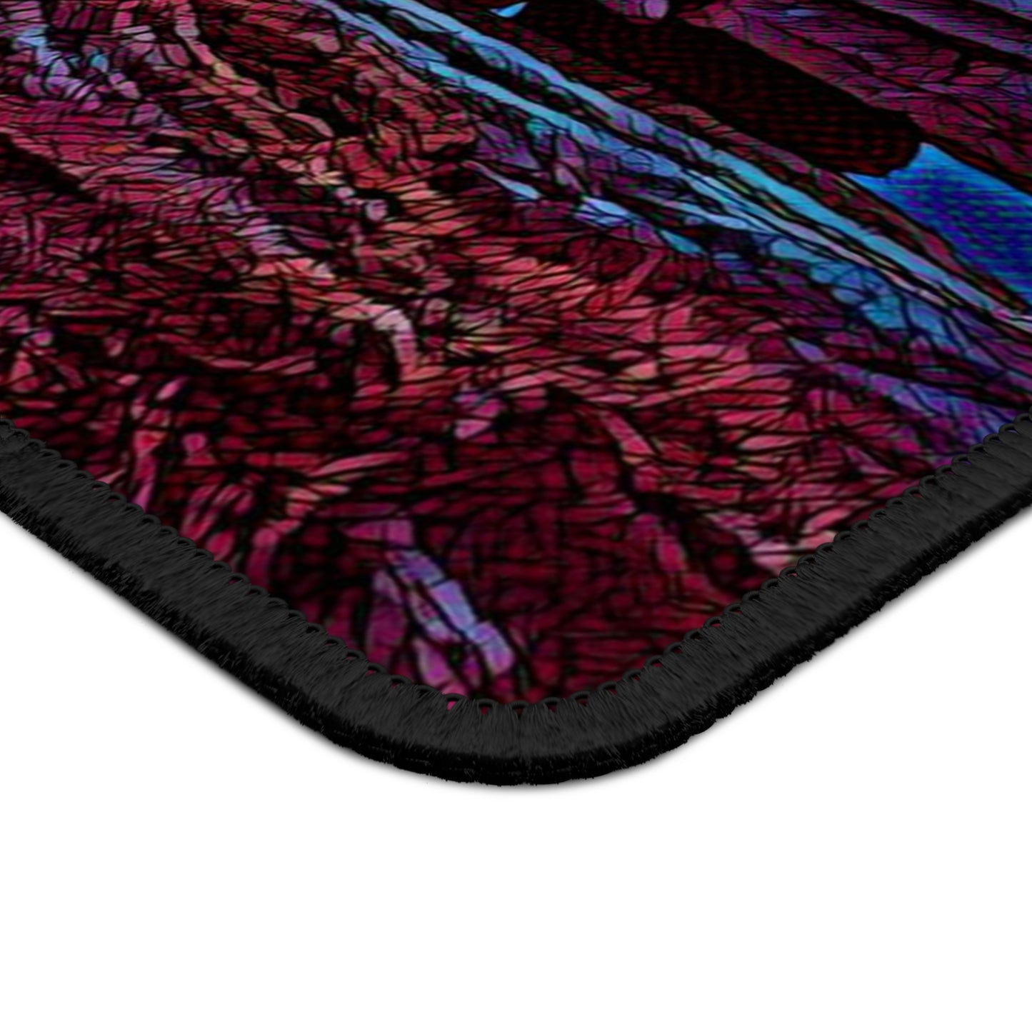 Mountain Camp Sunrise Mouse Pad - Cozy Nature Desk Decor Inspired by Freedom and Stillness