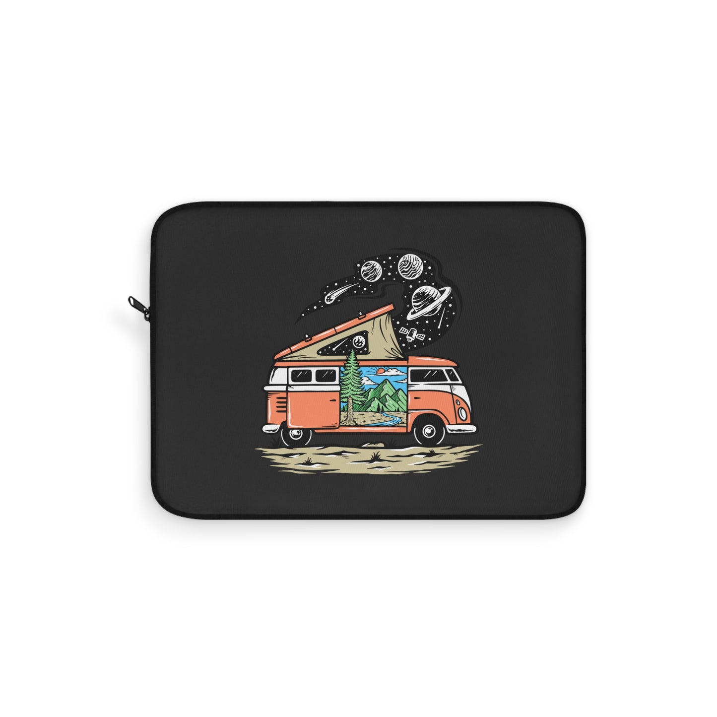 Van Life Universe Laptop Sleeve - Camper Adventure Protective Case for Digital Nomads & Road Trip Lovers