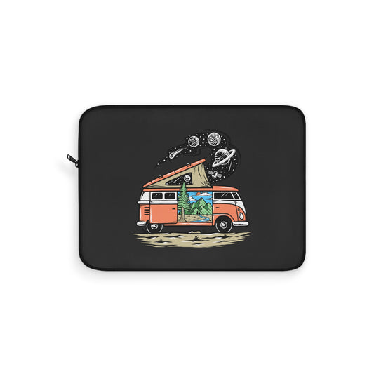 Van Life Universe Laptop Sleeve - Camper Adventure Protective Case for Digital Nomads & Road Trip Lovers