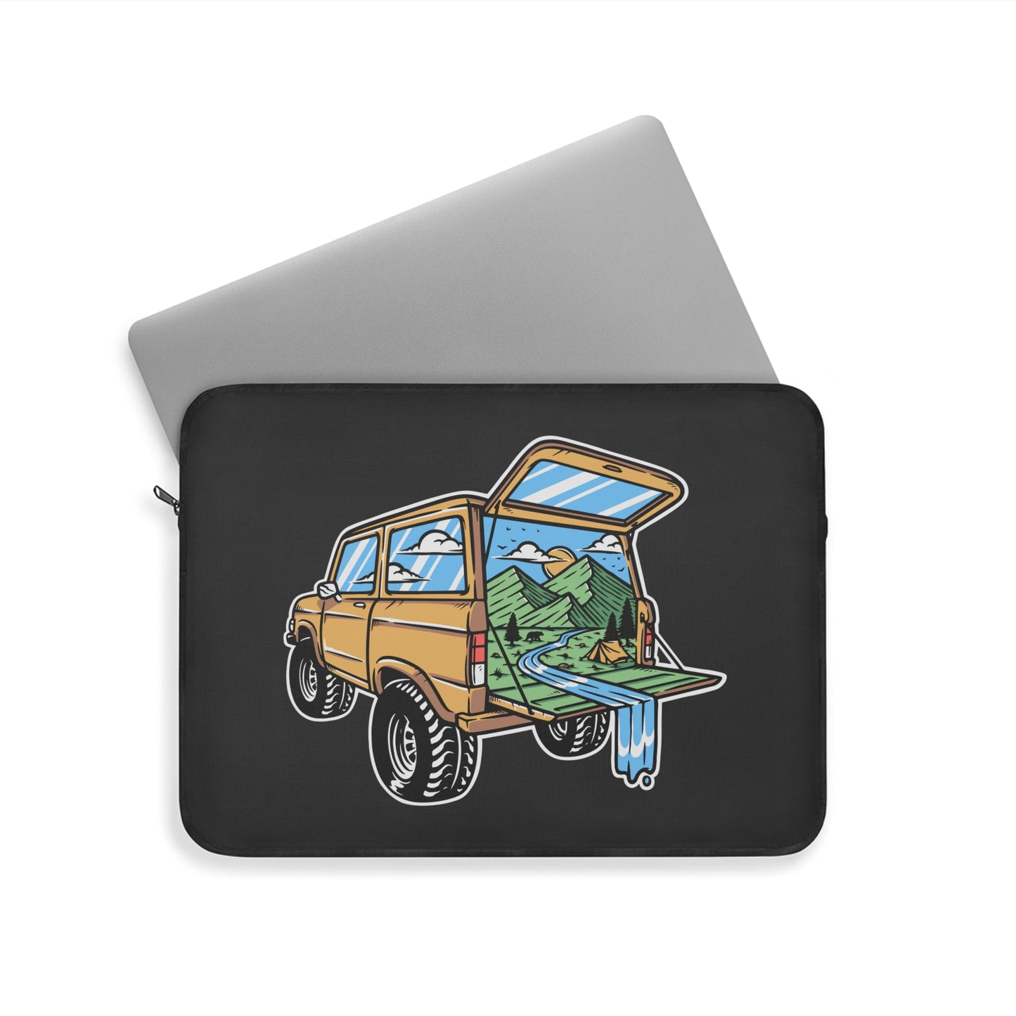 Adventure Truck Laptop Sleeve - Off-Road Travel Protective Case for Campers, Overlanders & Nature Explorers