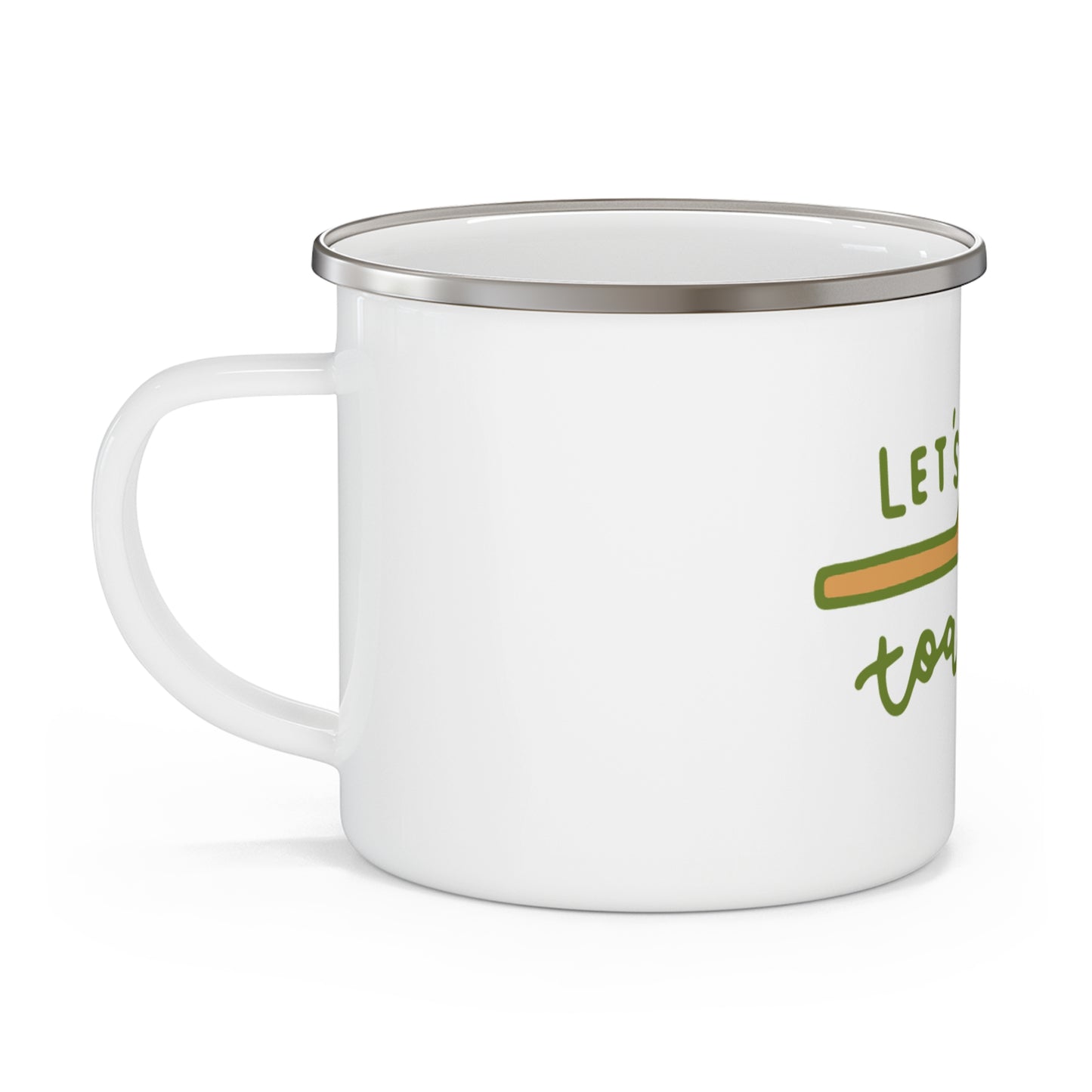 Lets Get Toasted Enamel Camping Mug - Campfire Marshmallow Coffee Mug, Funny Outdoor Gift