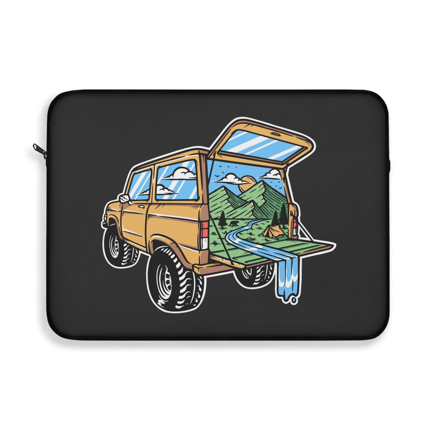 Adventure Truck Laptop Sleeve - Off-Road Travel Protective Case for Campers, Overlanders & Nature Explorers