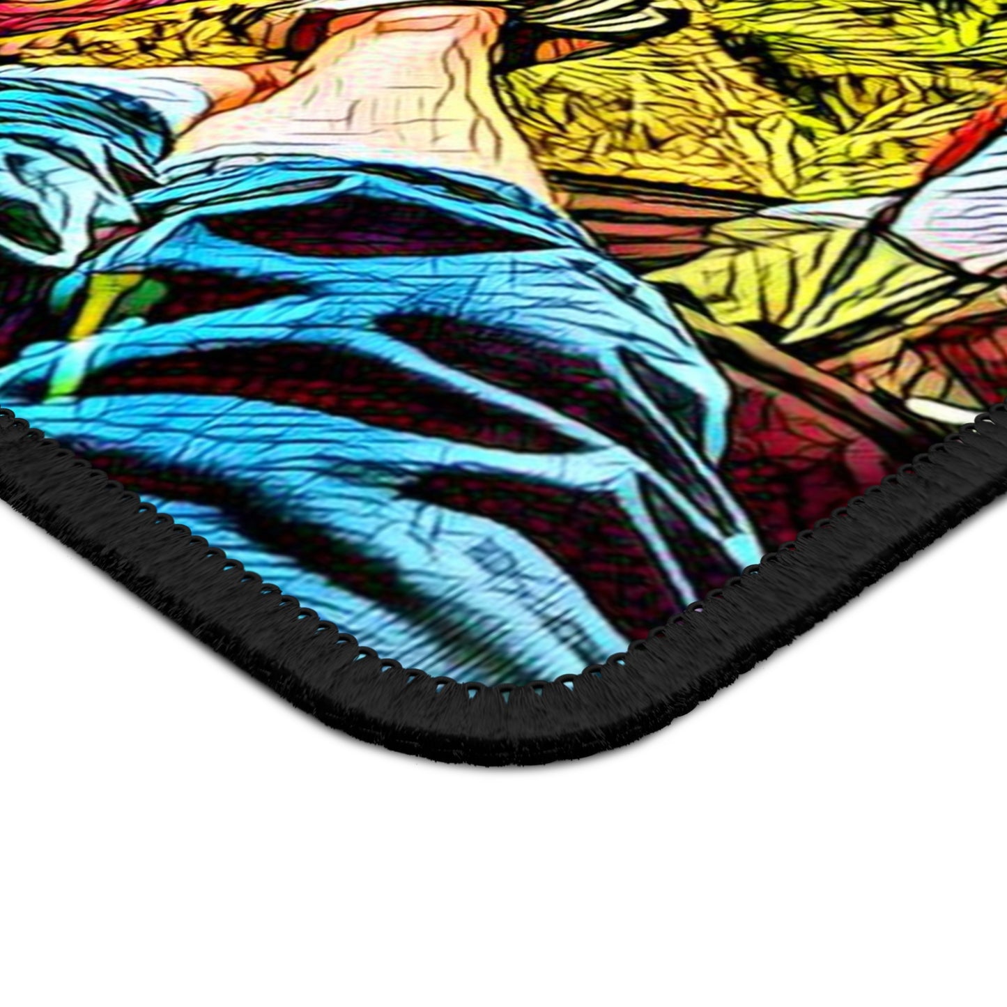 Camping Rest View Mouse Pad - Cozy Nature Desk Decor Inspired by Slow Outdoor Moments