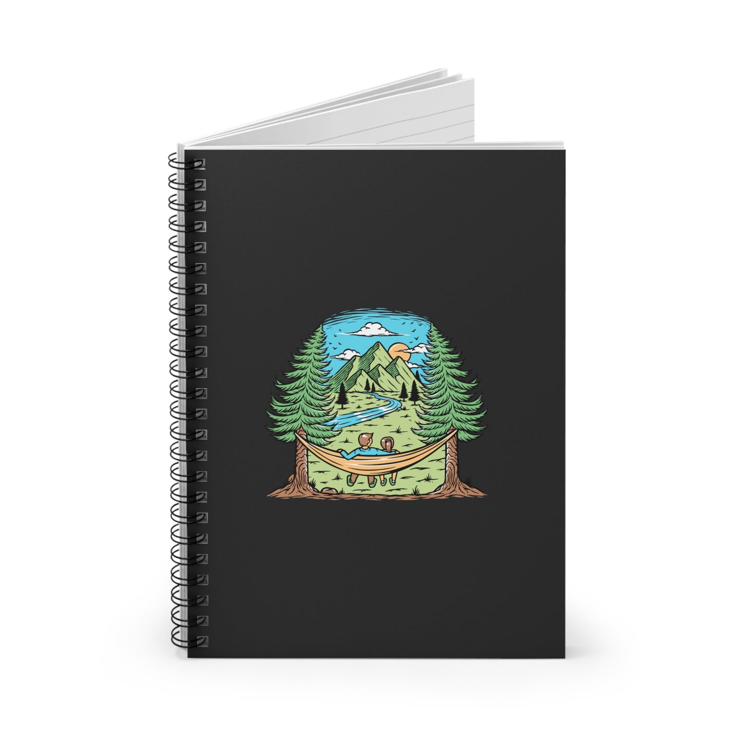 Hammock in the Mountains Spiral Notebook - Nature Escape Journal for Writing, Planning & Relaxation