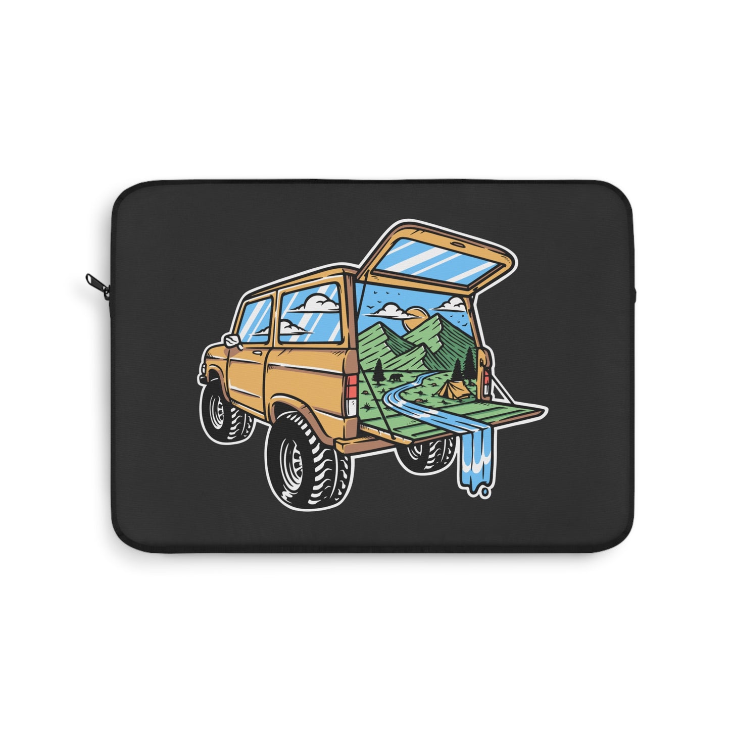 Adventure Truck Laptop Sleeve - Off-Road Travel Protective Case for Campers, Overlanders & Nature Explorers