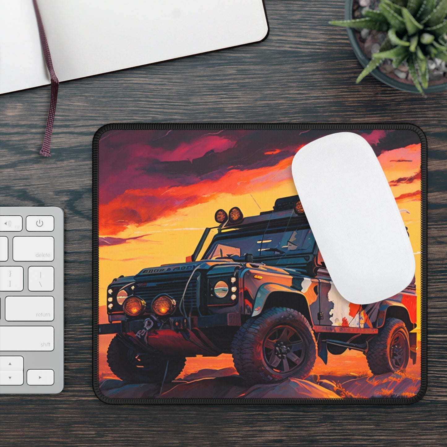 Off Road Adventure Mouse Pad - Cozy Outdoor Desk Decor Inspired by Freedom and Open Roads