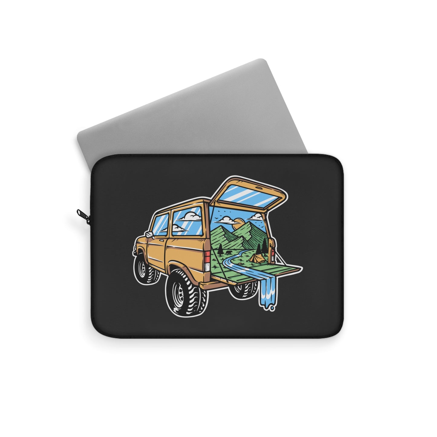 Adventure Truck Laptop Sleeve - Off-Road Travel Protective Case for Campers, Overlanders & Nature Explorers