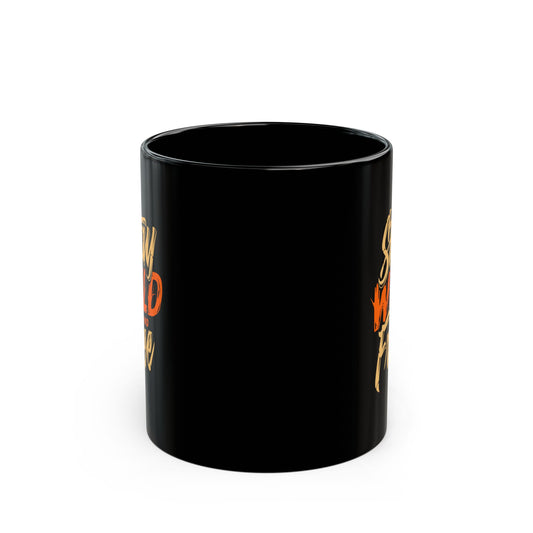 Stay Wild and Free Black Mug - Adventure Quote Coffee Mug for Outdoor & Freedom Lovers