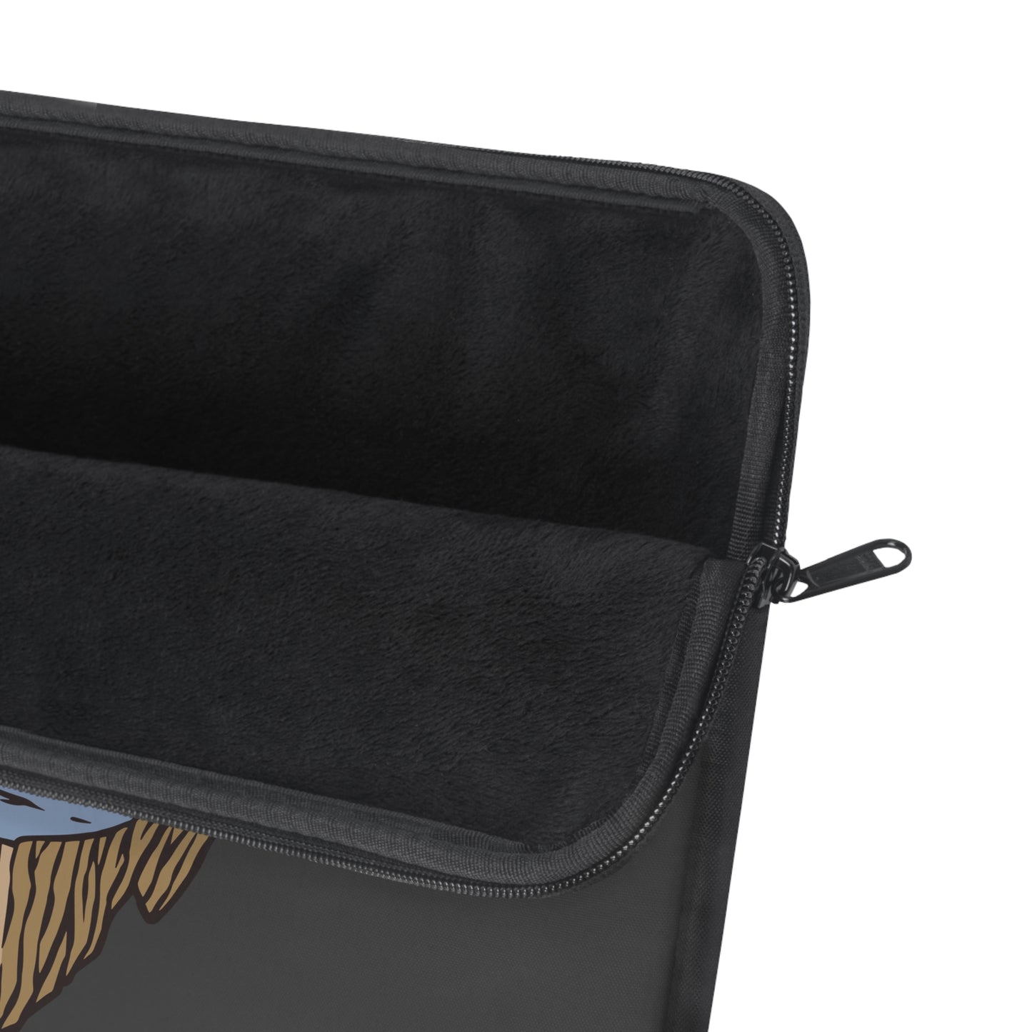 Floating Forest Night Laptop Sleeve with Camping Nature Illustration