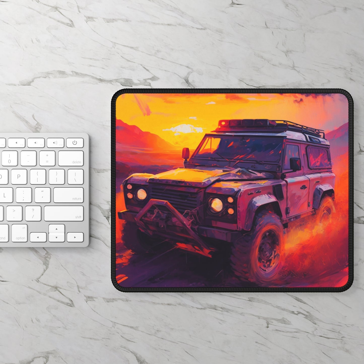 Sunset Off Road Mouse Pad - Cozy Adventure Desk Decor Inspired by Open Roads