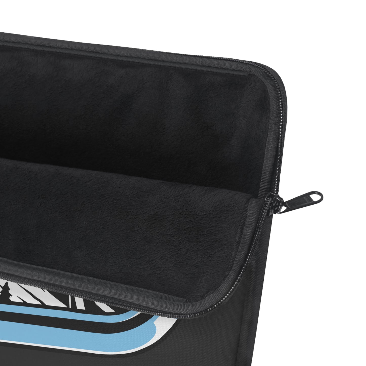 Hiking Adventure Laptop Sleeve - Carabiner Mountain Design Protective Case for Hikers, Backpackers & Outdoor Travelers