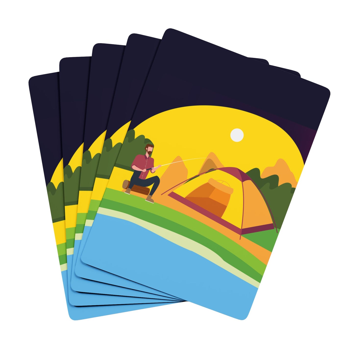 Camping Night Playing Cards - Cozy Outdoor Card Deck, Nature Inspired Game Night Gift
