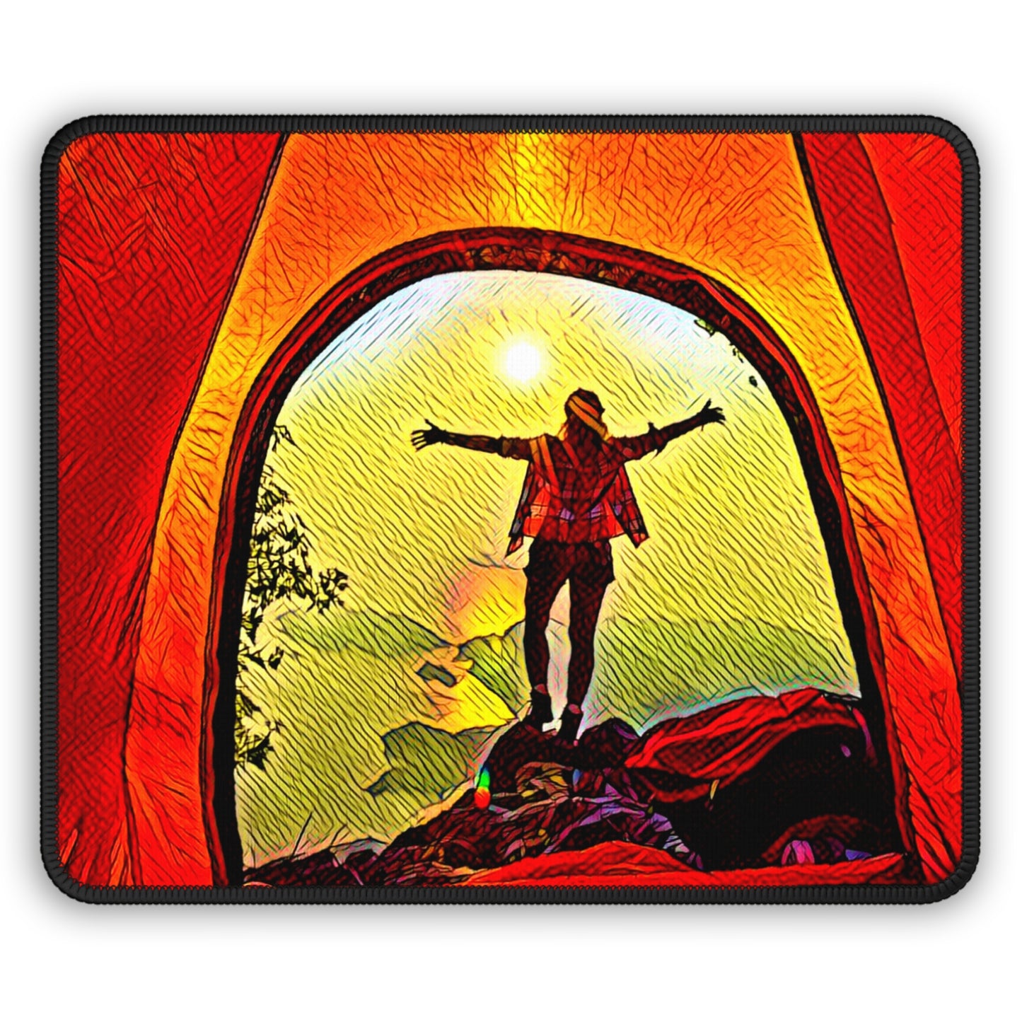 Freedom Sunrise Mouse Pad - Cozy Nature Desk Decor Inspired by Open Air and Stillness