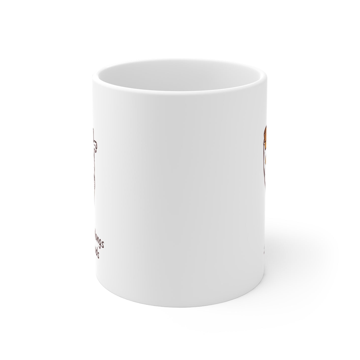 Personalized Anatomical Heart Forest Mug - Custom Name & Date Nature Illustration Coffee Cup
