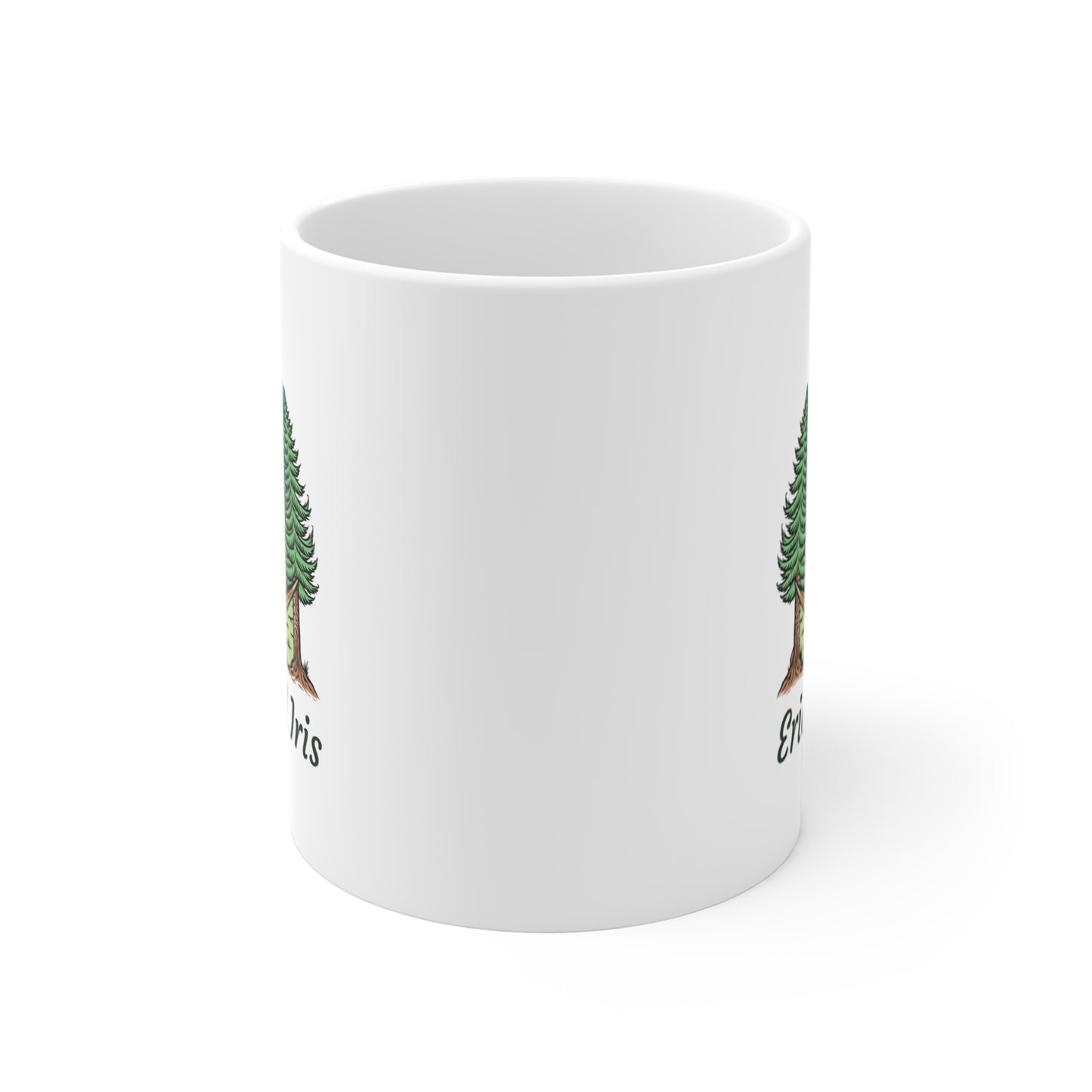 Personalized Hammock Mountain Mug - Custom Couple Names Nature Coffee Cup