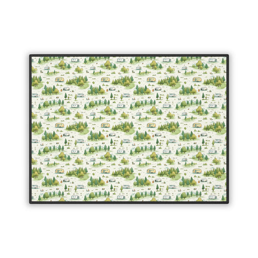 RV Camp Life Pet Mat – Non-Slip 18x24" Dog & Cat Feeding Mat