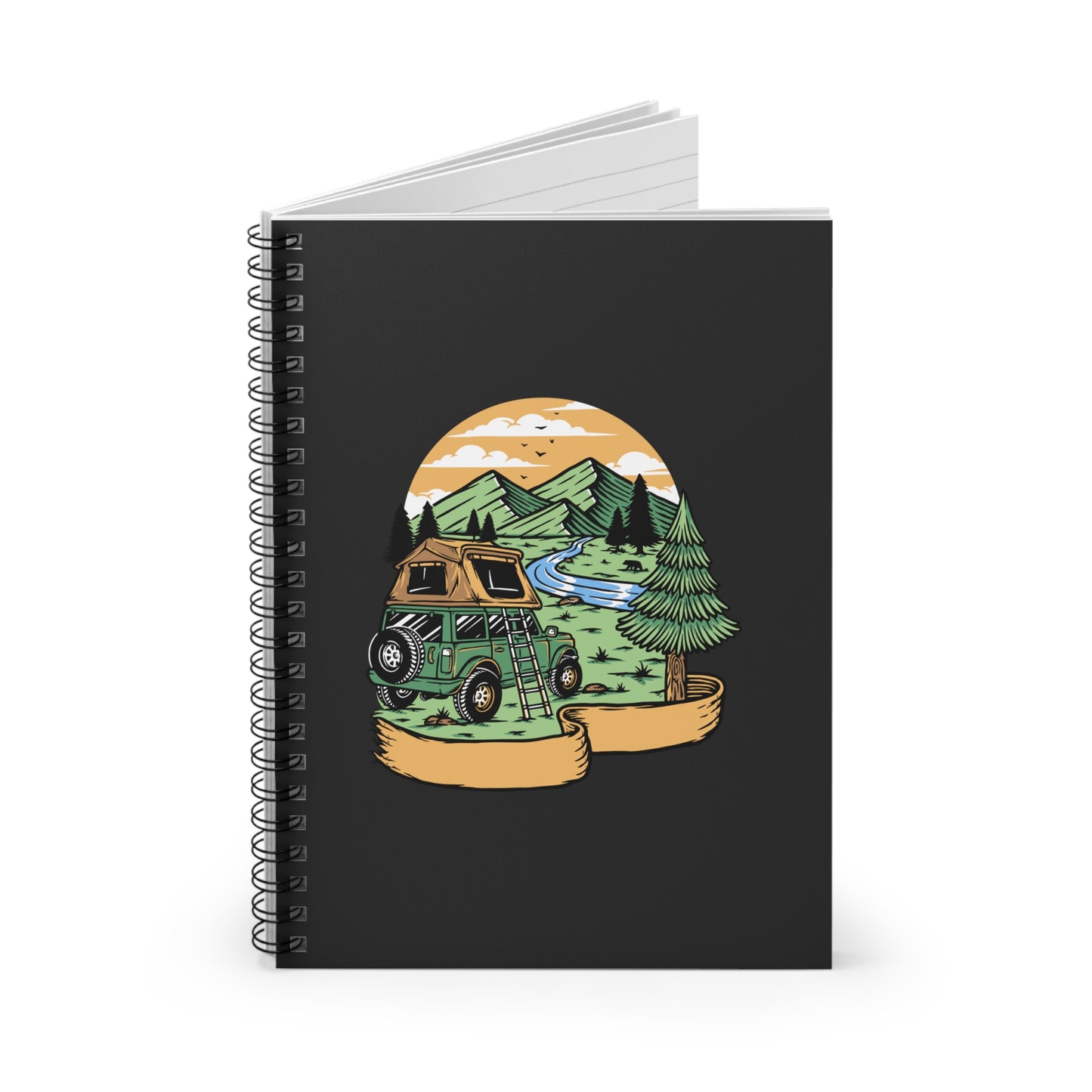Overland Adventure Spiral Notebook - 4x4 Camping Journal for Van Life, Road Trips & Outdoor Explorers