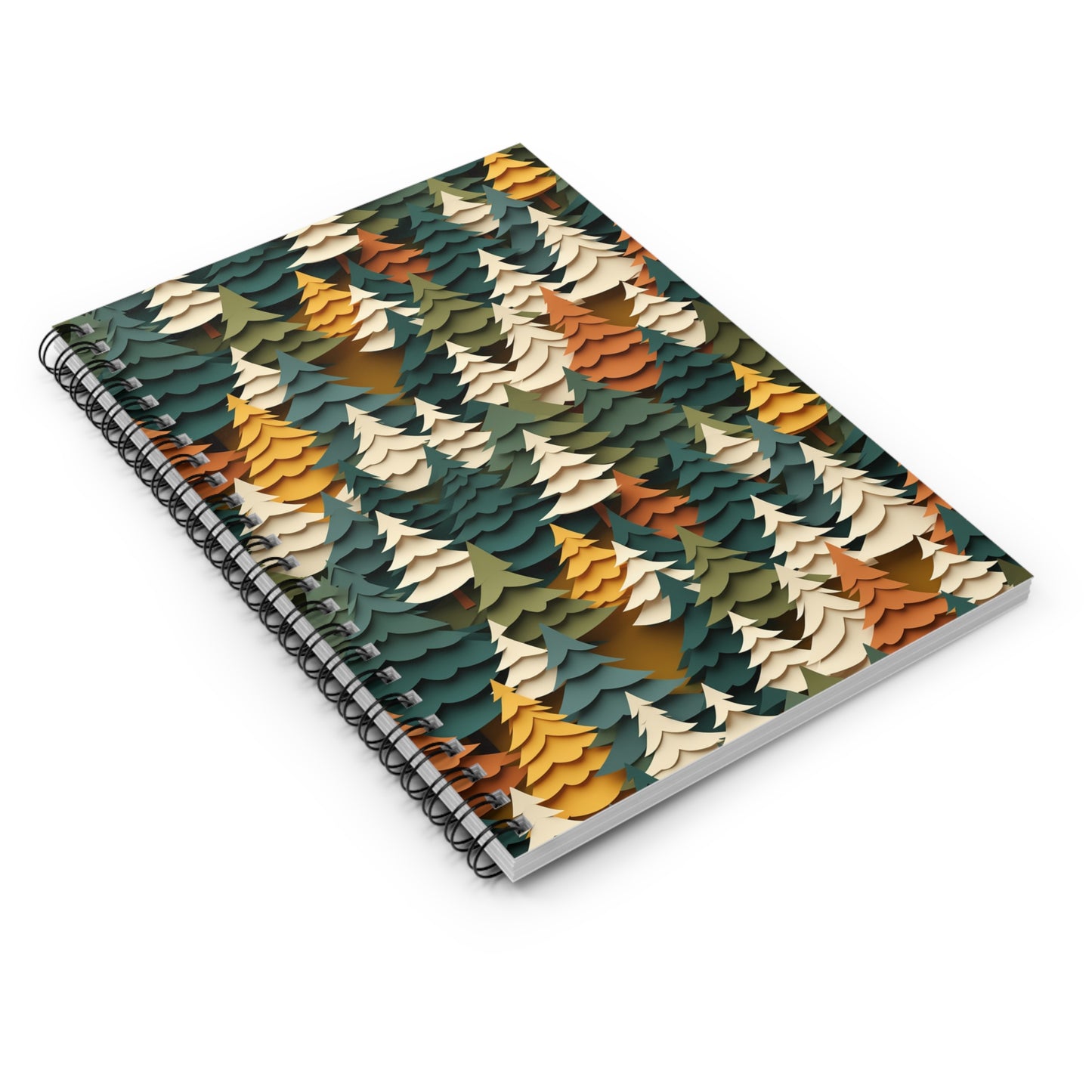 Forest Pattern Spiral Notebook - Nature Inspired Journal for Writing, Planning & Everyday Notes