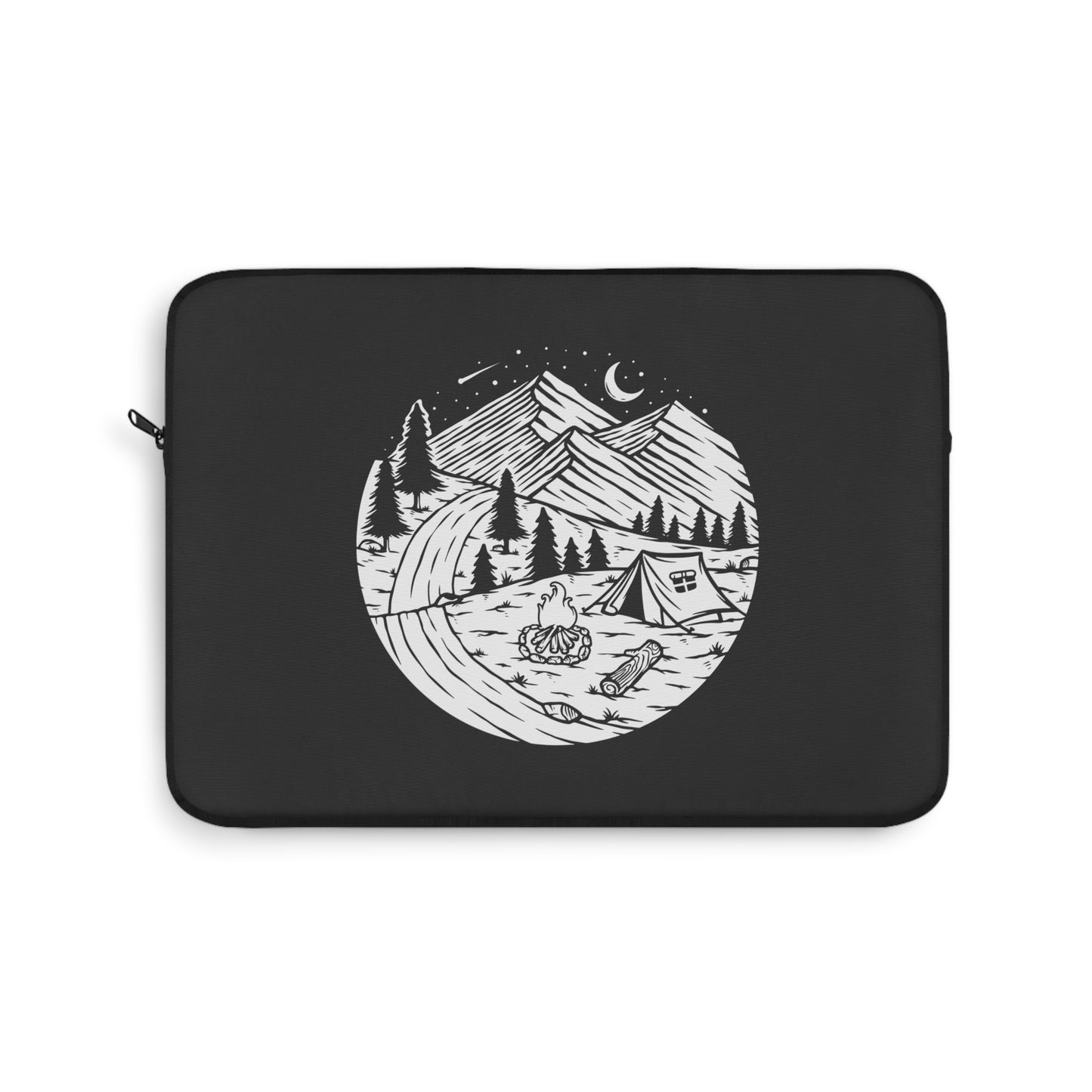 Quiet Night in the Mountains Laptop Sleeve for Nature Lovers and Outdoor Travel