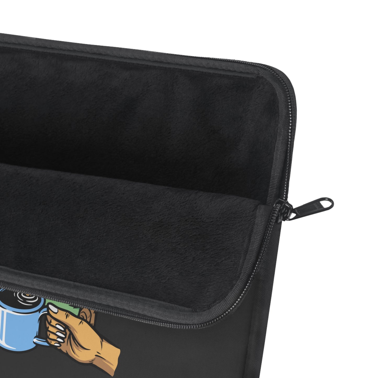 Camp Coffee Laptop Sleeve - Outdoor Morning Ritual Protective Case for Campers & Nature Lovers