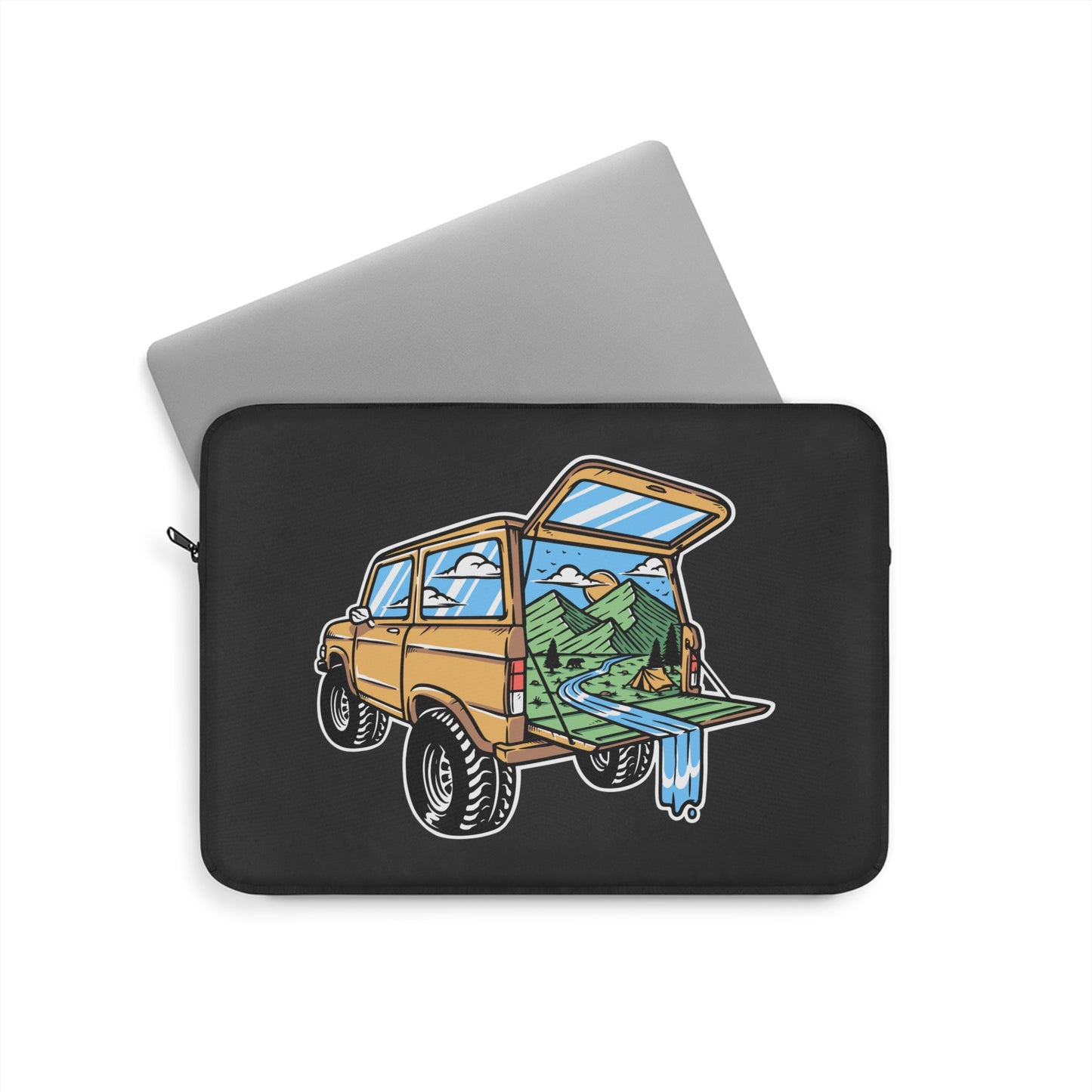 Adventure Truck Laptop Sleeve - Off-Road Travel Protective Case for Campers, Overlanders & Nature Explorers