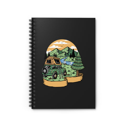 Overland Adventure Spiral Notebook - 4x4 Camping Journal for Van Life, Road Trips & Outdoor Explorers