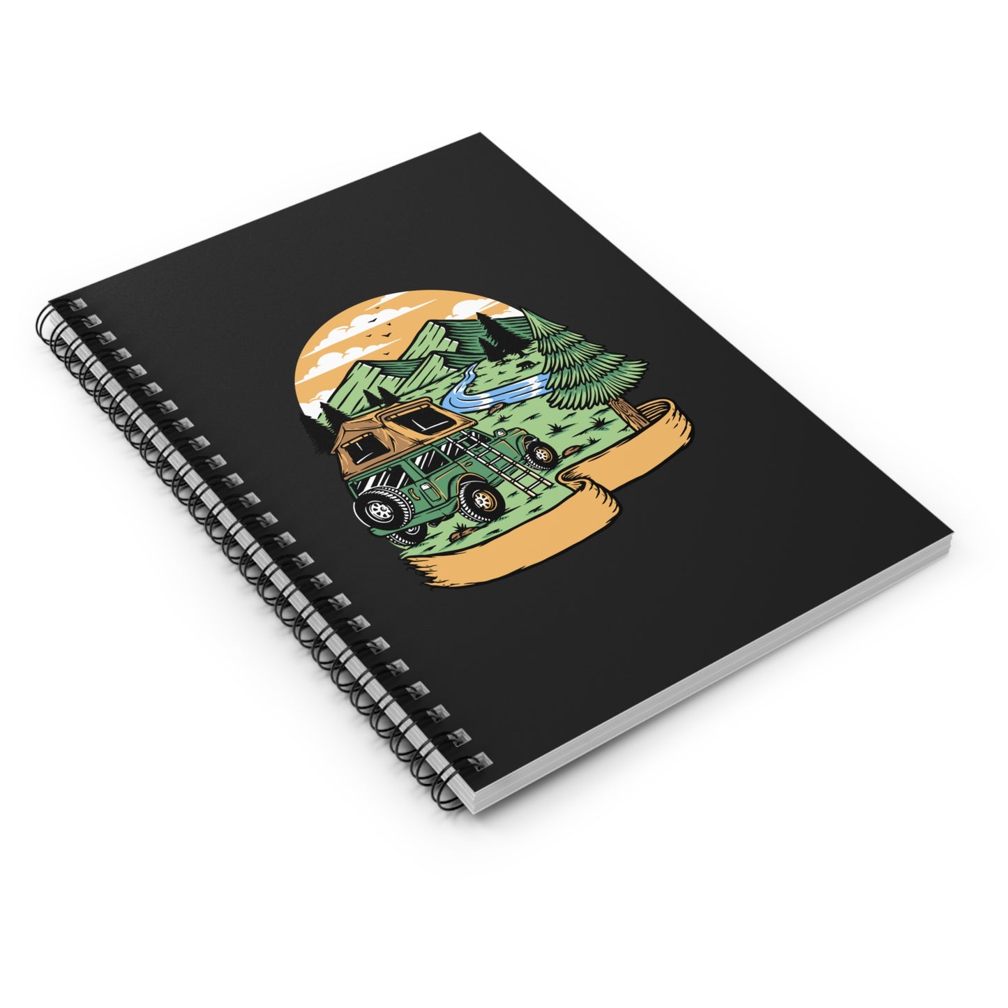 Overland Adventure Spiral Notebook - 4x4 Camping Journal for Van Life, Road Trips & Outdoor Explorers