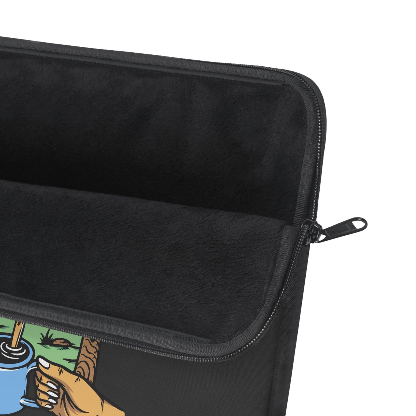 Camp Coffee Laptop Sleeve - Outdoor Morning Ritual Protective Case for Campers & Nature Lovers