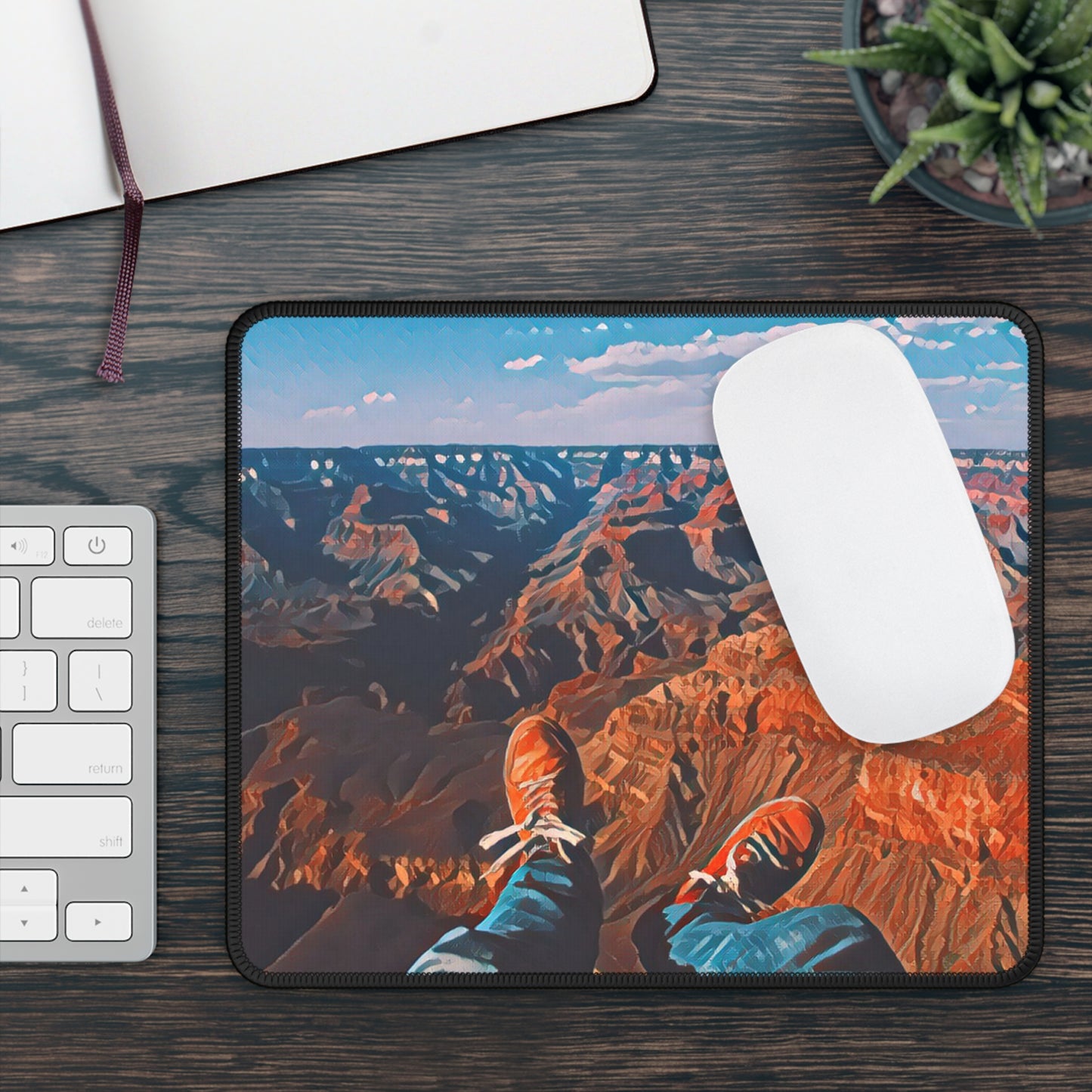 Canyon View Adventure Mouse Pad - Cozy Nature Desk Decor Inspired by Open Spaces