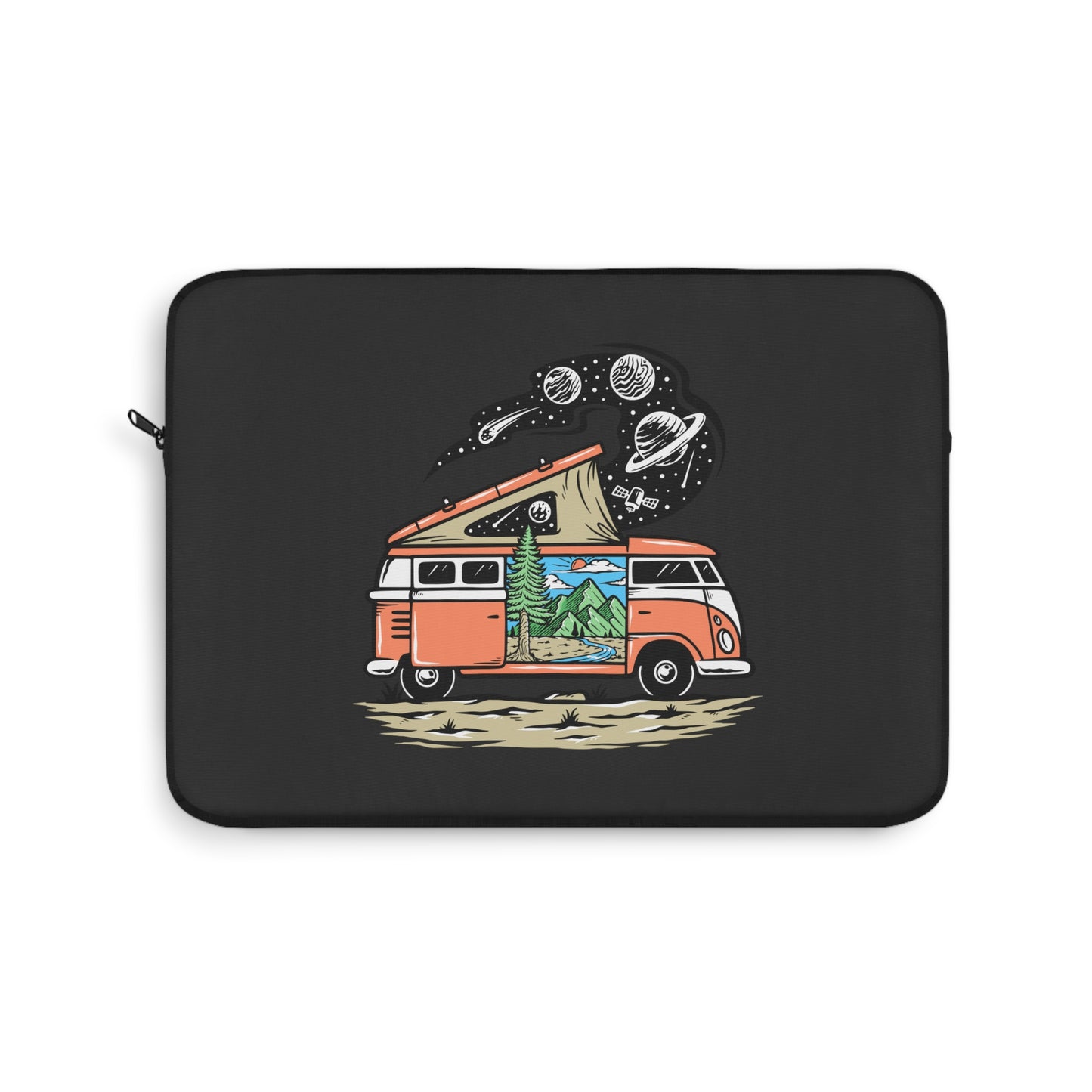Van Life Universe Laptop Sleeve - Camper Adventure Protective Case for Digital Nomads & Road Trip Lovers