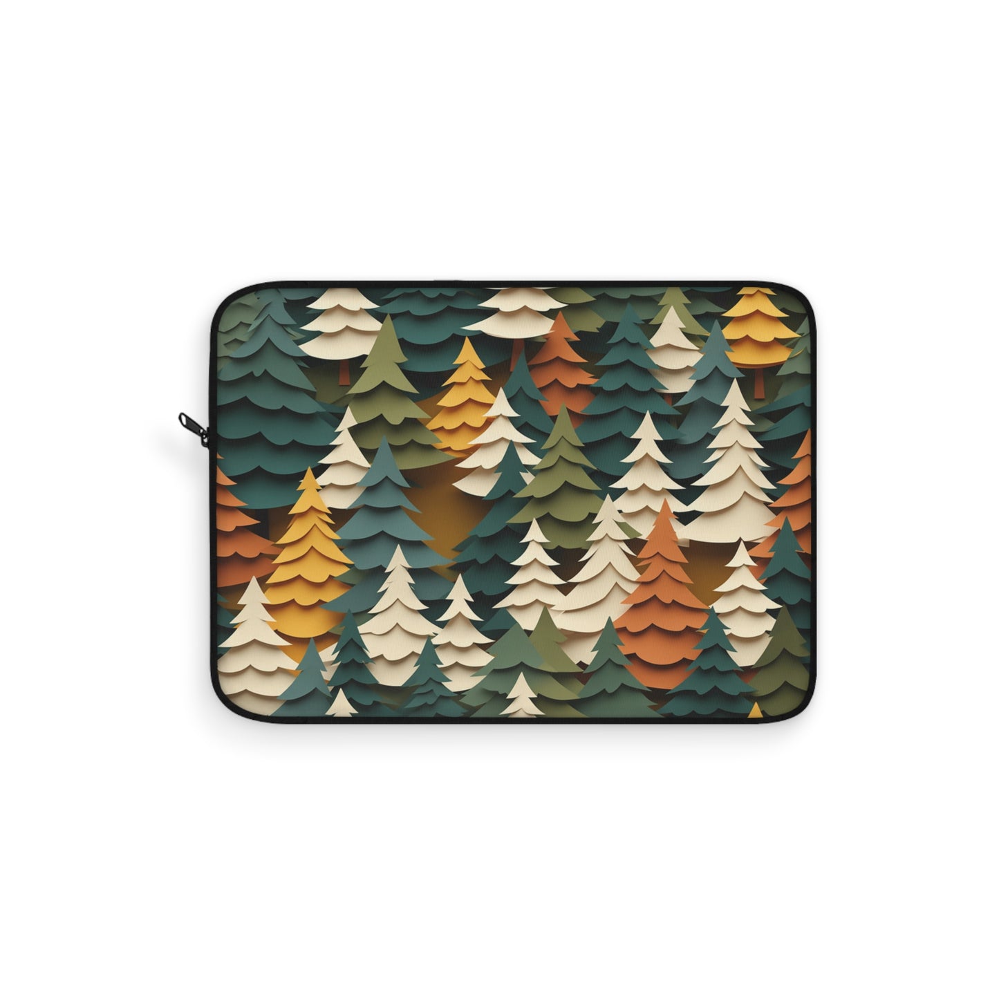 Forest Pattern Laptop Sleeve - Cozy Woodland Protective Case for Nature Lovers & Everyday Travel
