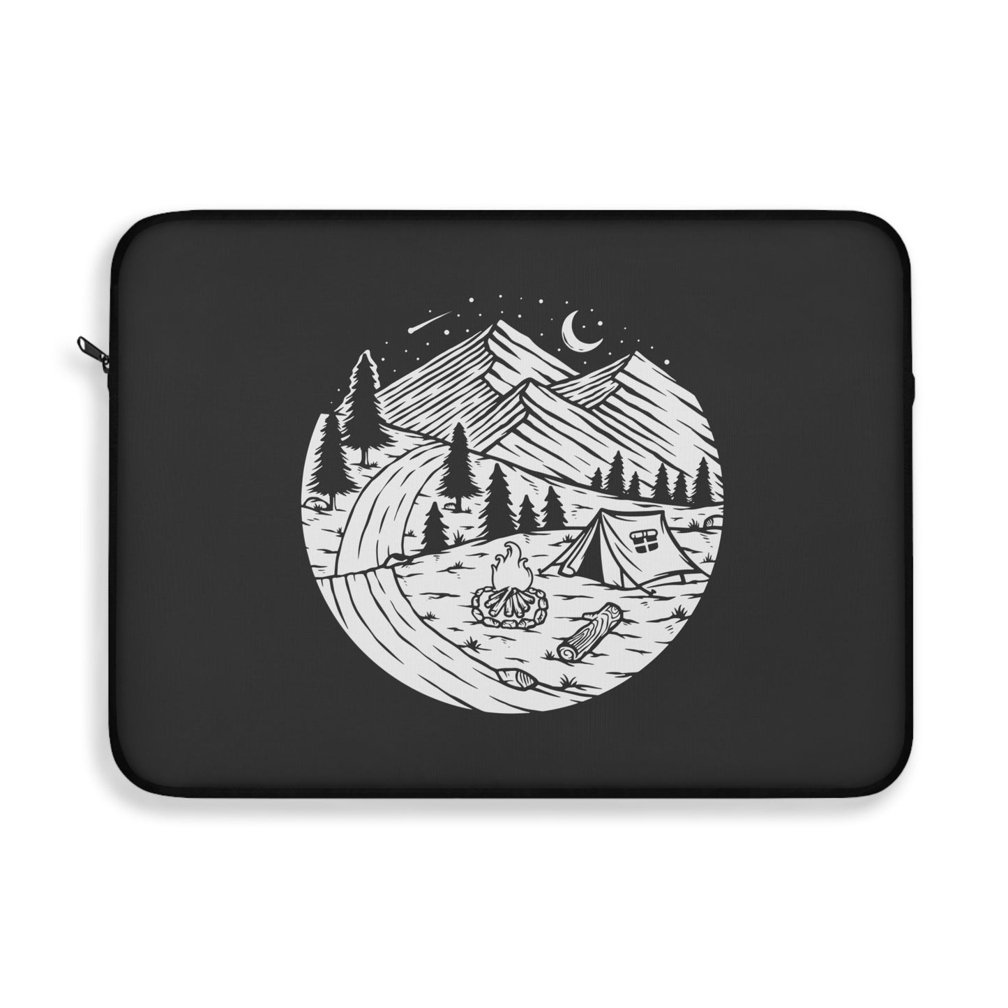 Quiet Night in the Mountains Laptop Sleeve for Nature Lovers and Outdoor Travel