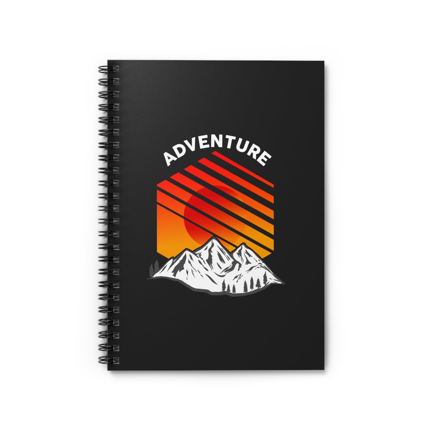 Adventure Mountain Spiral Notebook - Outdoor Travel Journal for Explorers, Hikers And Dreamers