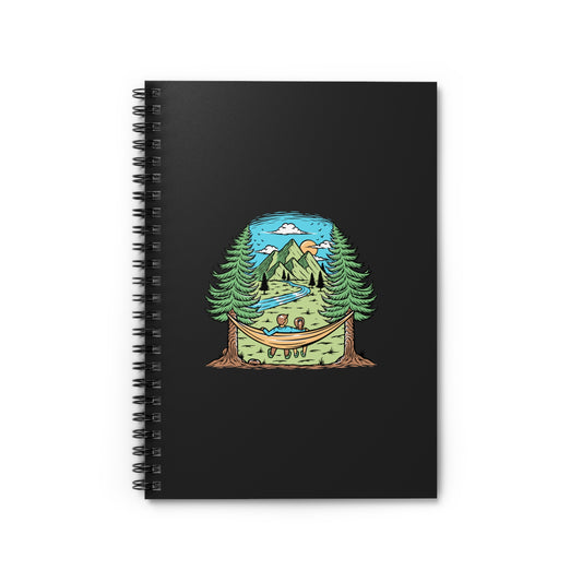 Hammock in the Mountains Spiral Notebook - Nature Escape Journal for Writing, Planning & Relaxation