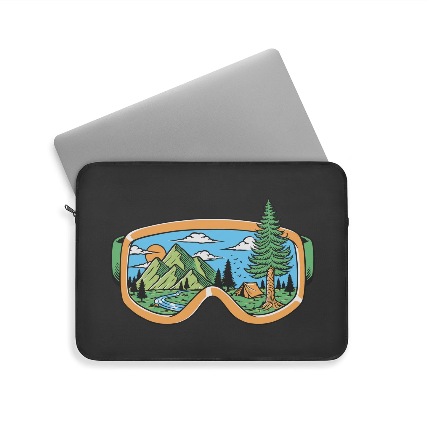 Adventure View Laptop Sleeve - Outdoor Explorer Protective Case for Hikers, Campers & Travel Lovers