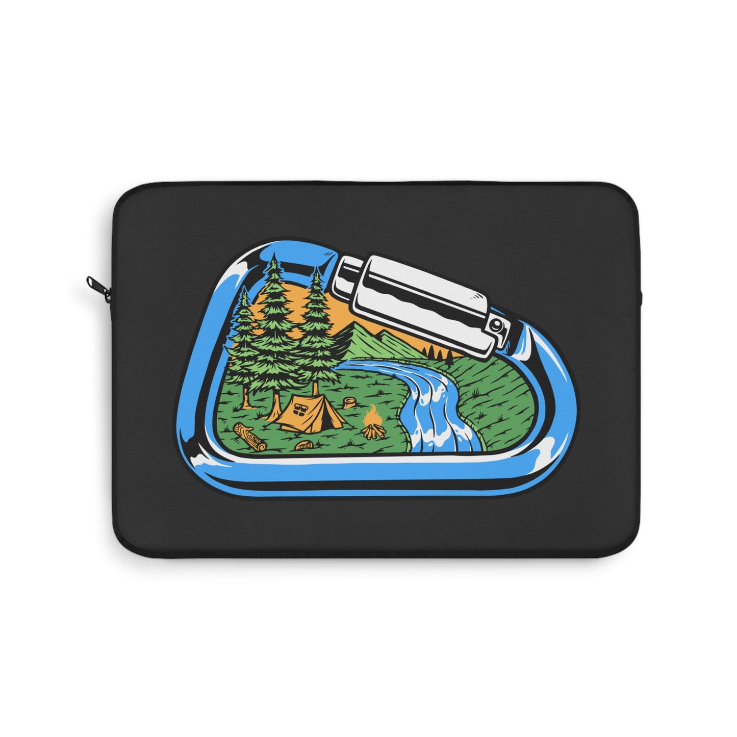 Carabiner Adventure Laptop Sleeve - Outdoor Climbing Inspired Protective Case for Campers, Hikers & Nature Lovers