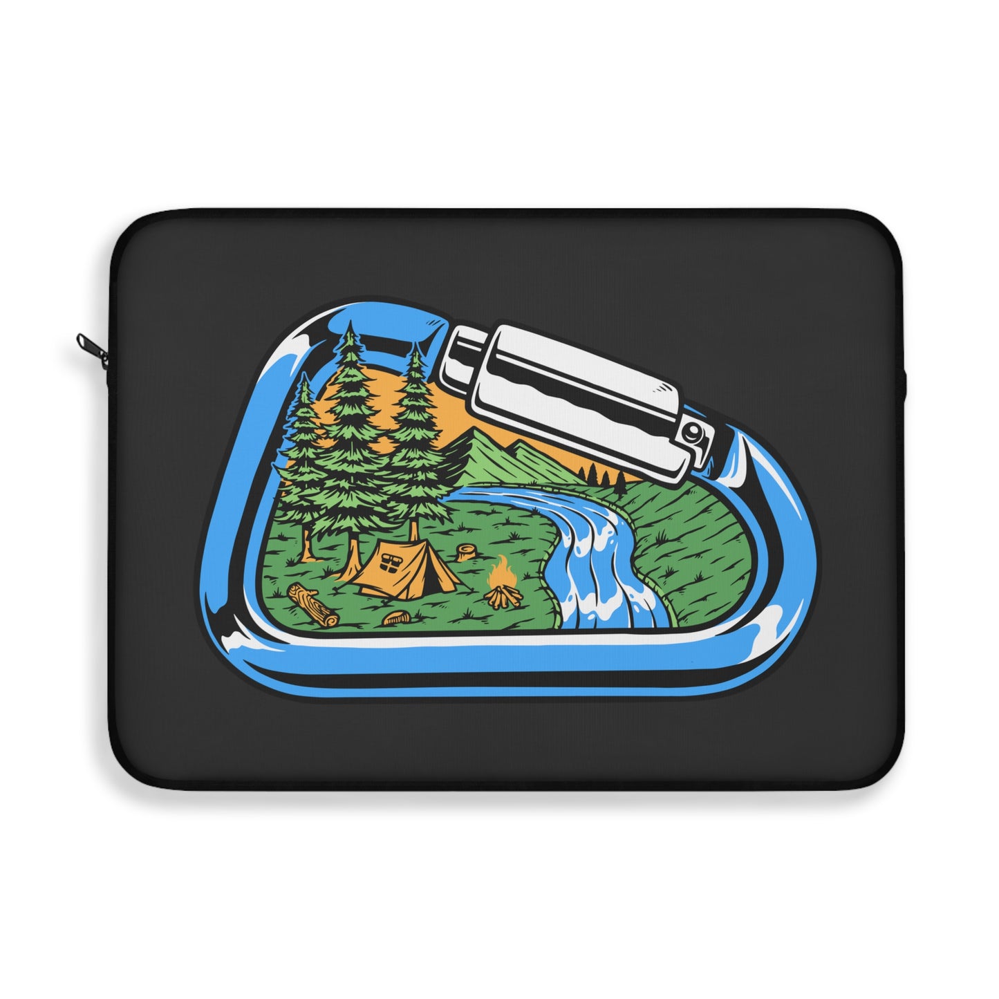 Carabiner Adventure Laptop Sleeve - Outdoor Climbing Inspired Protective Case for Campers, Hikers & Nature Lovers