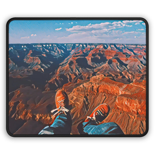Canyon View Mouse Pad – Epic Cliffside Scene for Adventure Seekers