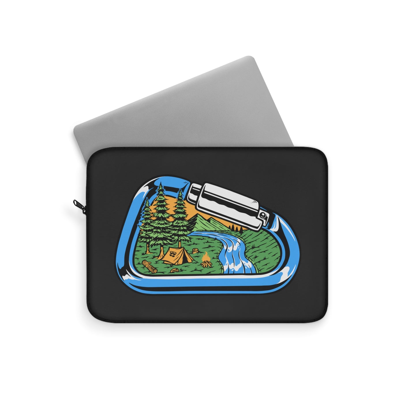 Carabiner Adventure Laptop Sleeve - Outdoor Climbing Inspired Protective Case for Campers, Hikers & Nature Lovers