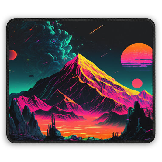 Cosmic Mountain Landscape Mouse Pad - Cozy Nature Desk Decor with Dreamy Night Vibes