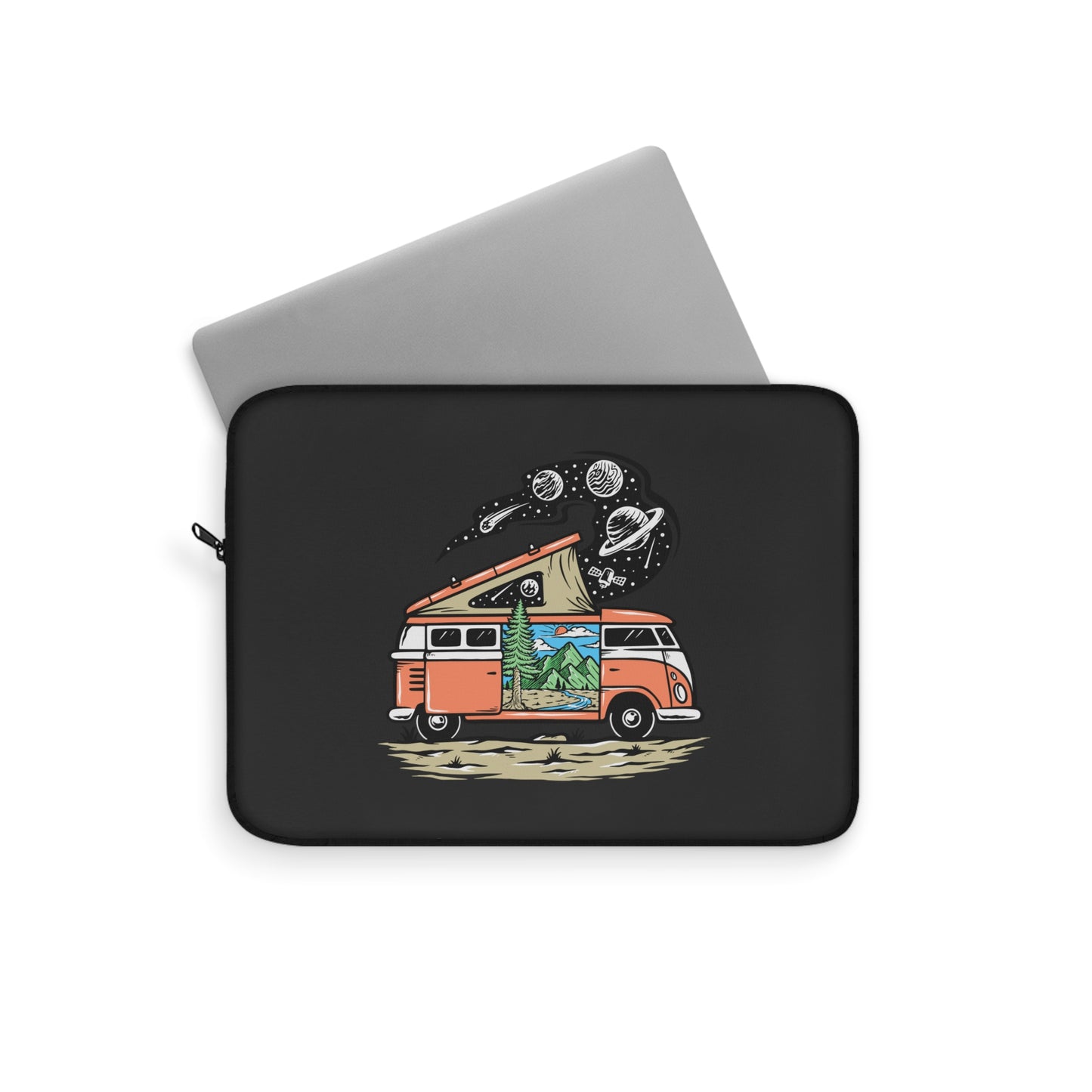 Van Life Universe Laptop Sleeve - Camper Adventure Protective Case for Digital Nomads & Road Trip Lovers
