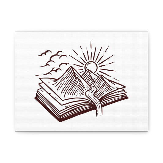 Canvas Wall Art, Nature Landscape Print, Adventure Scene, Matte Stretched Painting, Home Decor, Wall Hanging, Gift for Nature Lovers