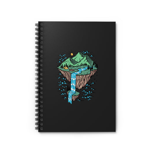 Floating Island Spiral Notebook - Nature Fantasy Journal for Writing, Planning & Creative Notes
